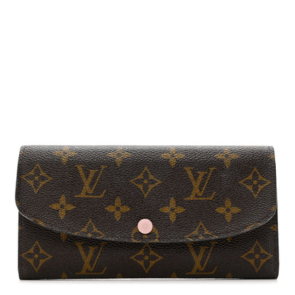 Louis Vuitton Monogram Emilie Wallet Rose Ballerine 1 of 6