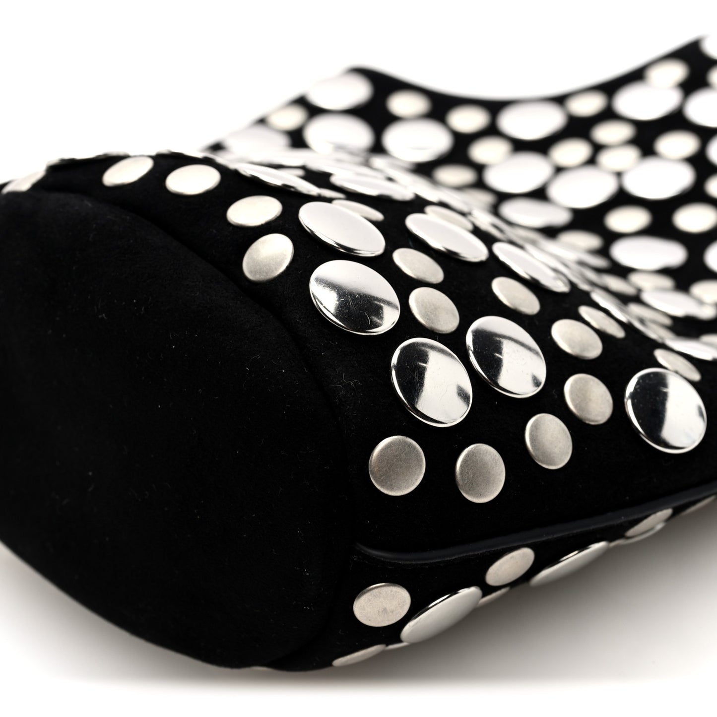 Suede Studded Small Livia Black