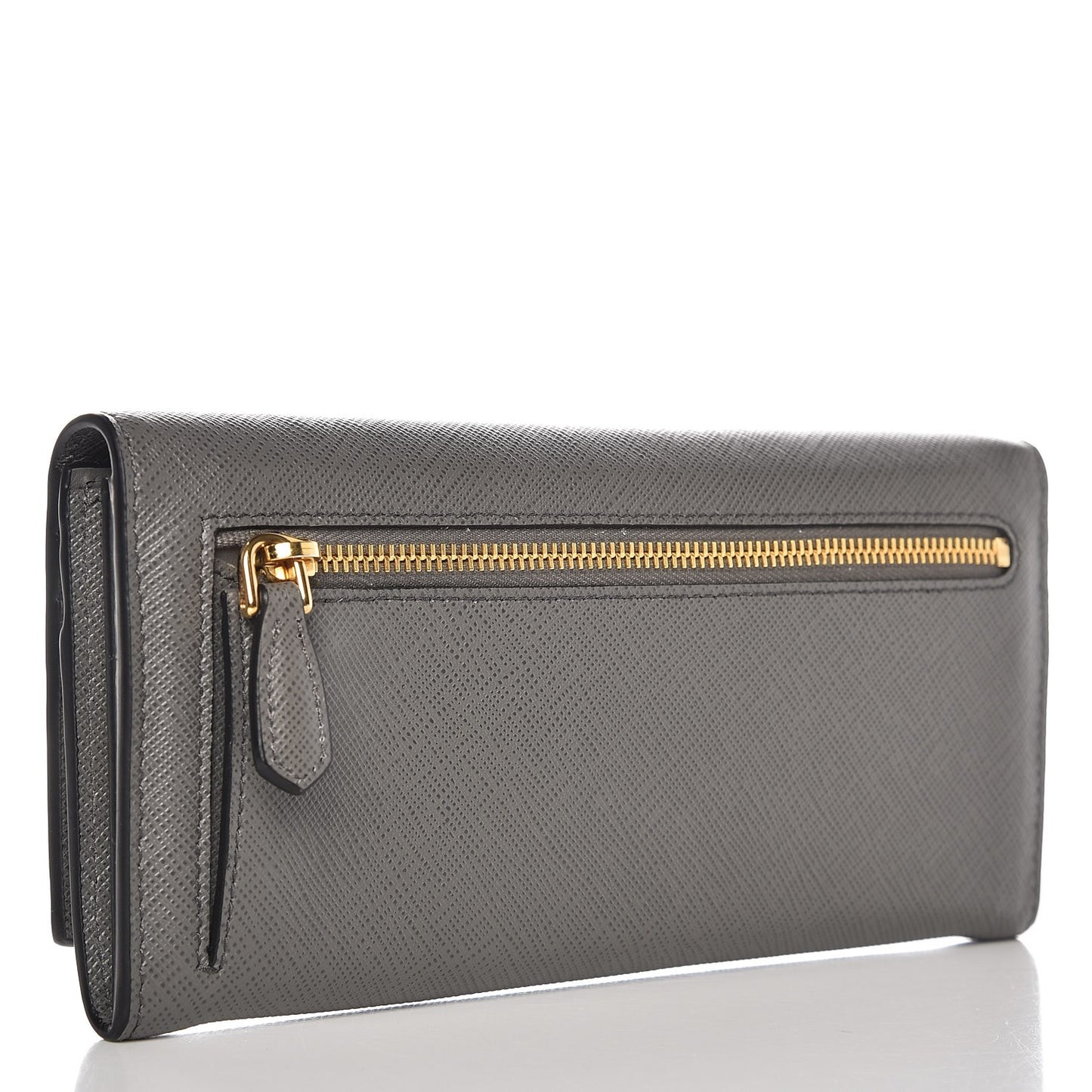 Saffiano Greche Flap Continental Wallet Marmo Astrale