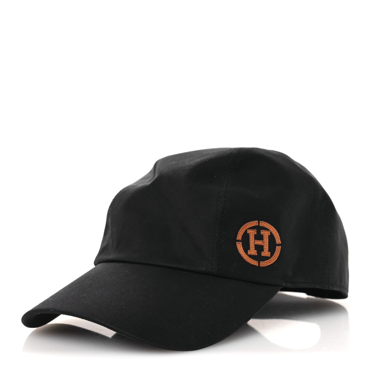 Hermes Cotton Miles H Circle Hat 60 Black 1 of 10