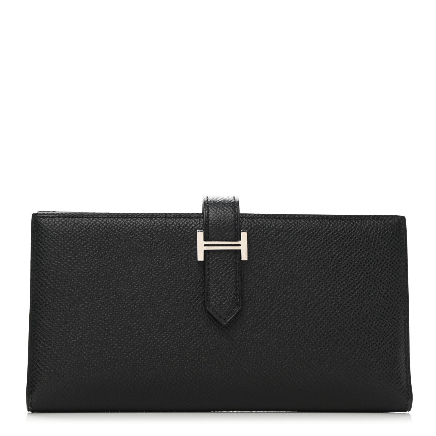 Hermes Epsom Bearn Gusset Wallet Black 1 of 8
