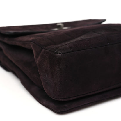 Chanel Suede Chocolate Bar Mademoiselle Shoulder Bag Brown 9 of 12