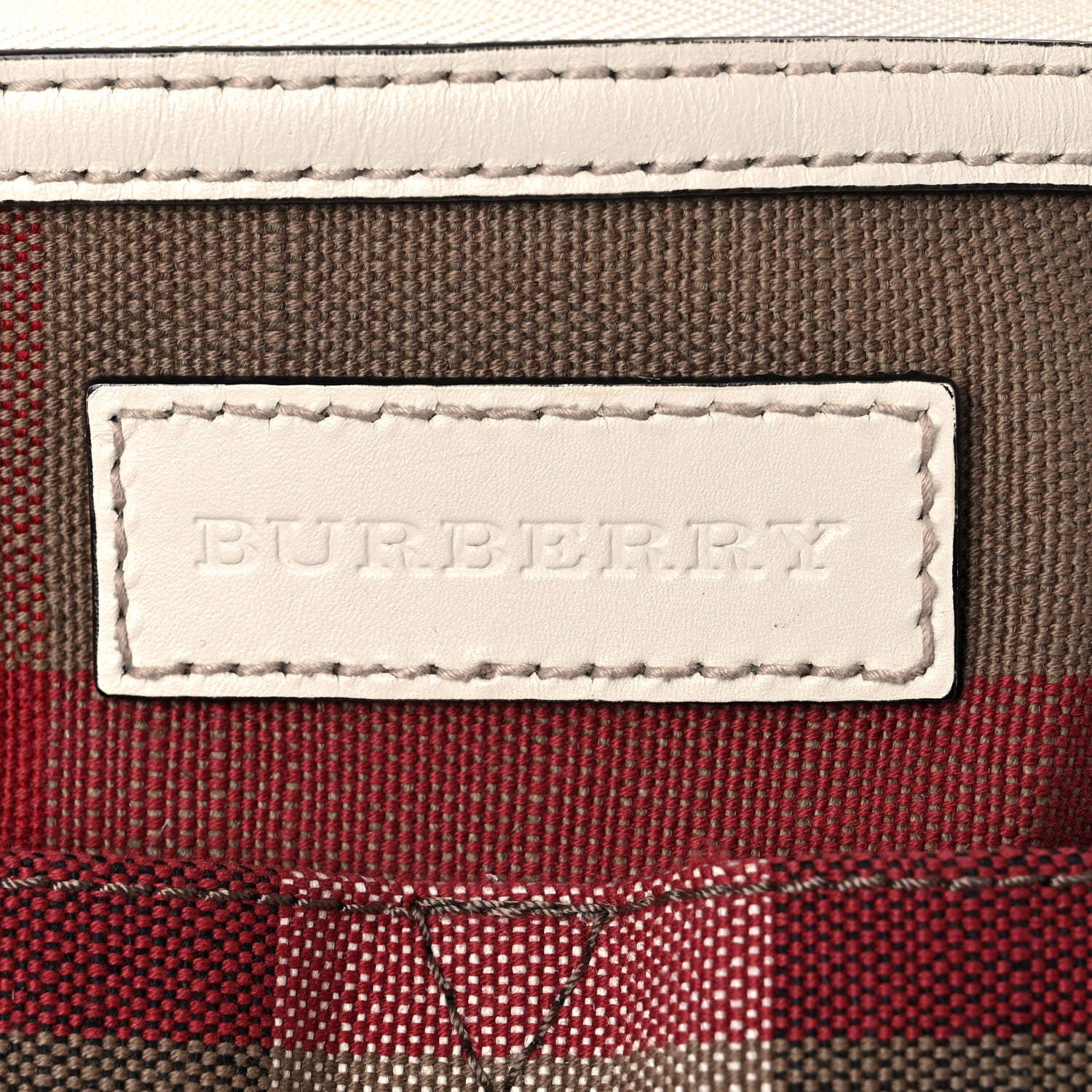 Burberry Canvas Mega Check Medium Susanna Hobo White 6 of 15