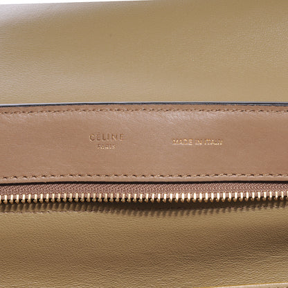 Celine Calfskin and Suede Small Tri-Color Trapeze Navy 6 of 7