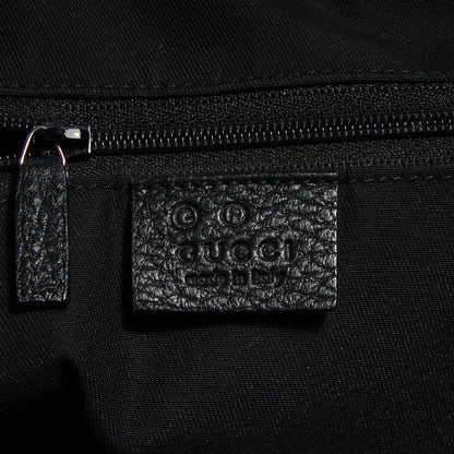 Gucci Denim Monogram Medium Abbey Tote Black 6 of 9