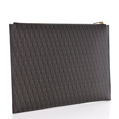 Saint Laurent Toile Classic Monogram IPad Pouch Black Lino 3 of 8