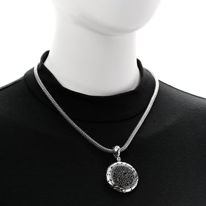 John Hardy Sterling Silver Black Sapphire Kali Lavafire Pendant Necklace 2 of 6
