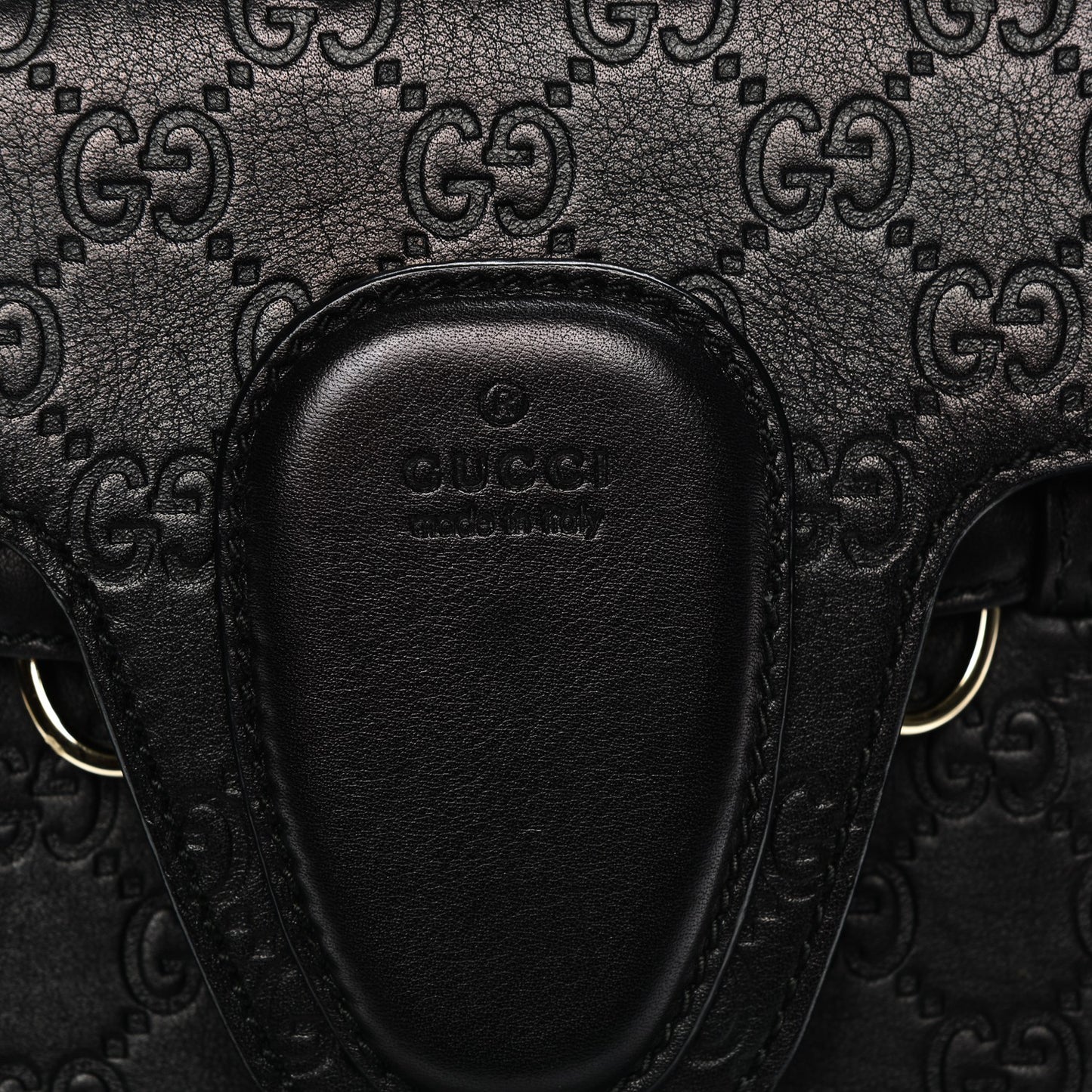 Guccissima Large Emily Chain Shoulder Bag Black