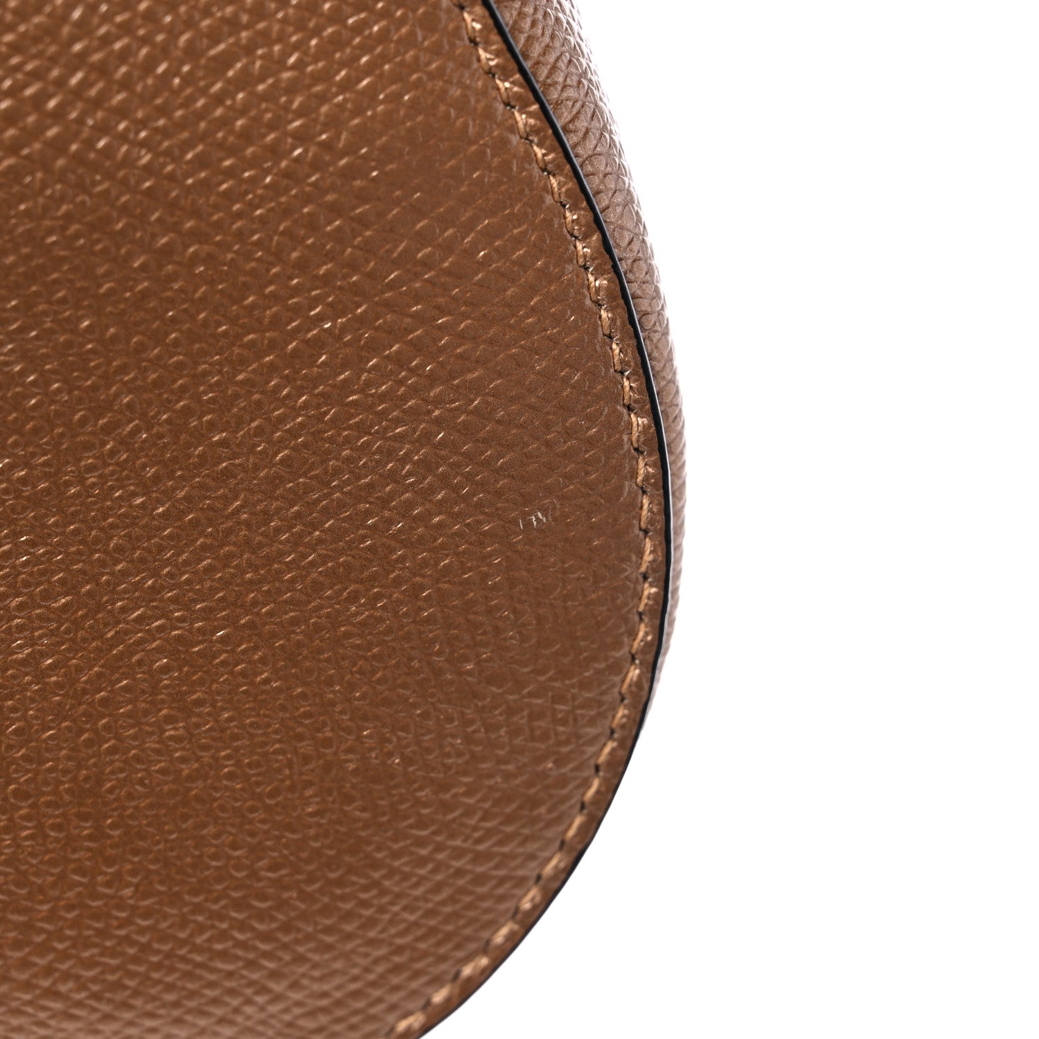 Christian Dior Metallic Grained Calfskin Mini Saddle Bag Gold 8 of 9