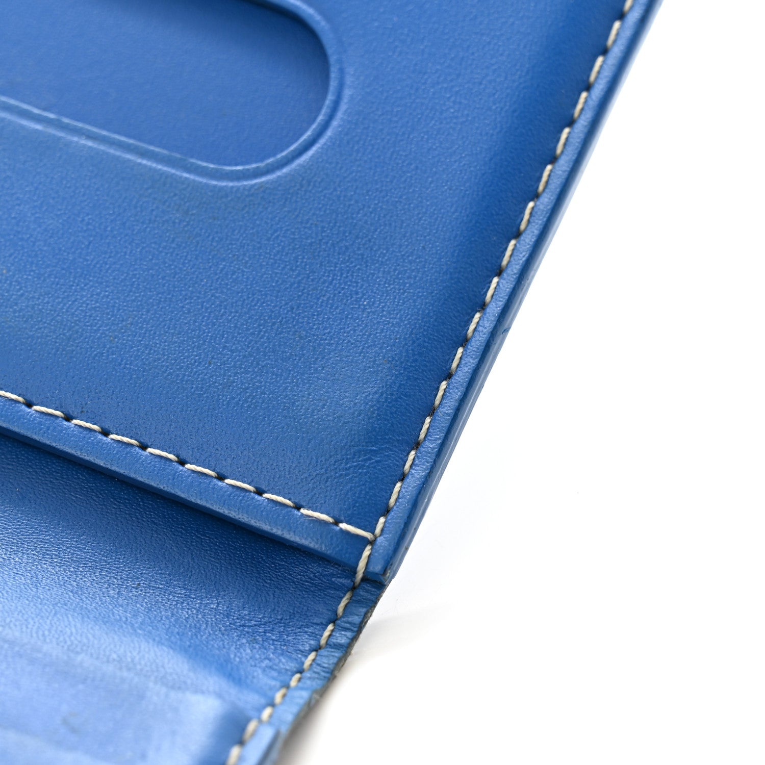 Goyard Goyardine Saint Marc Folding Card Case Sky Blue 8 of 11