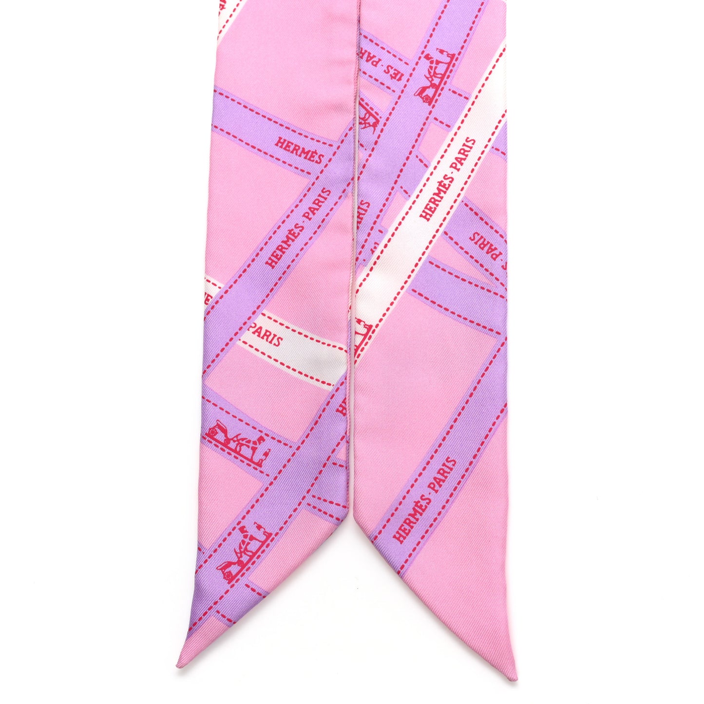 Silk Bolduc Twilly Pink Multicolor