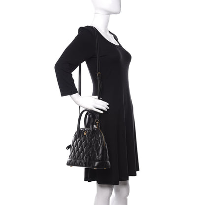 Balenciaga Nappa Calfskin Quilted Small Ville Top Handle Bag Black 2 of 11
