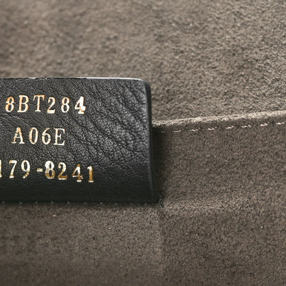 Fendi Velluto Astrakan Vitello Dolce F is Fendi Kan I Shoulder Bag Black 7 of 10