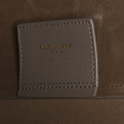 Saint Laurent Calfskin Large Shopping Tote Oyster Gray 7 of 11