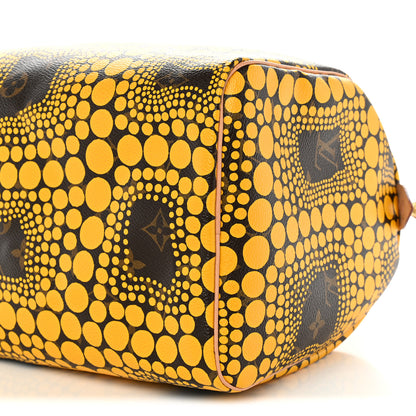 Louis Vuitton Monogram Kusama Town Speedy 30 Yellow 8 of 8