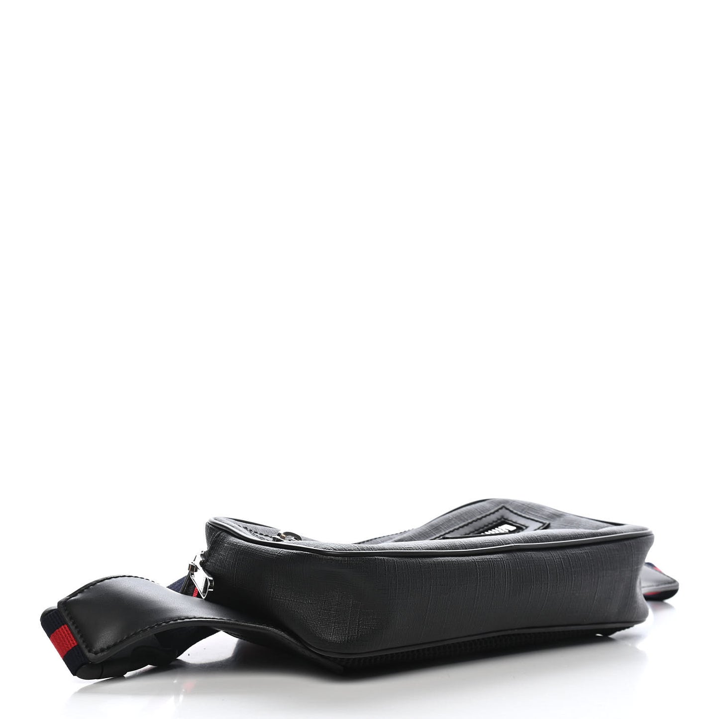 Soft GG Supreme Monogram Web Belt Bag Black Grey