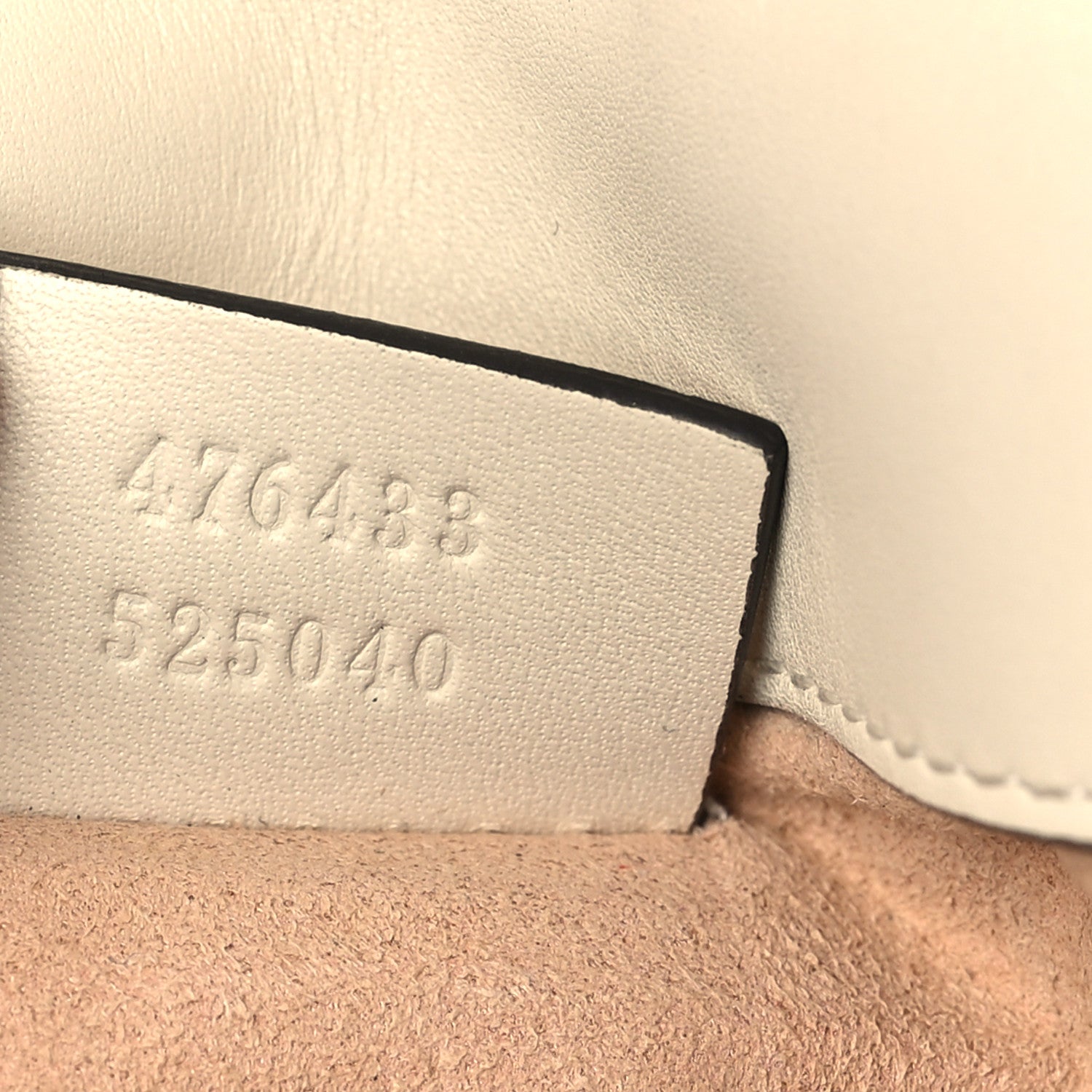 Gucci Calfskin Matelasse Super Mini GG Marmont Shoulder Bag White 7 of 9