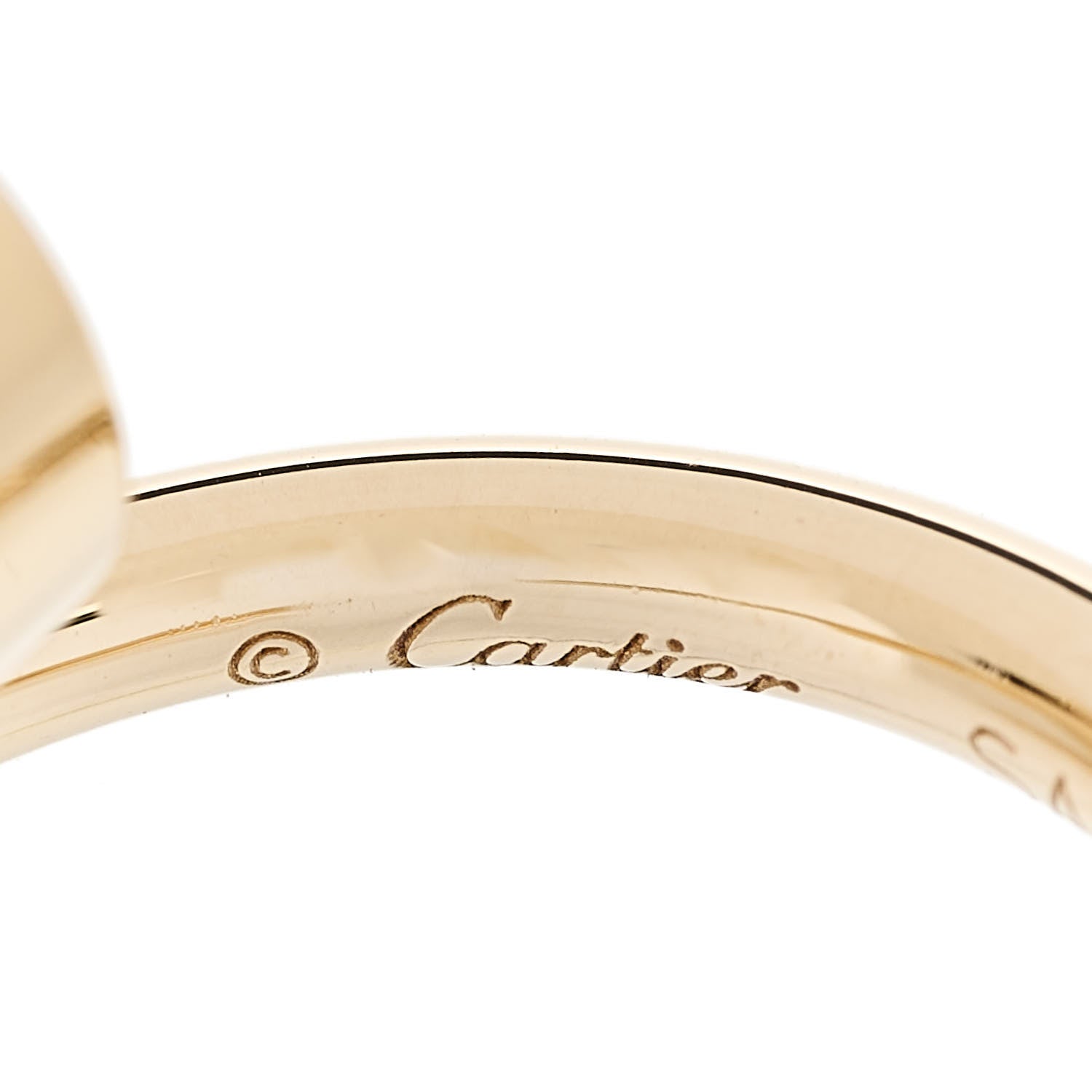 Cartier 18K Yellow Gold Juste Un Clou Hoop Earrings 4 of 6