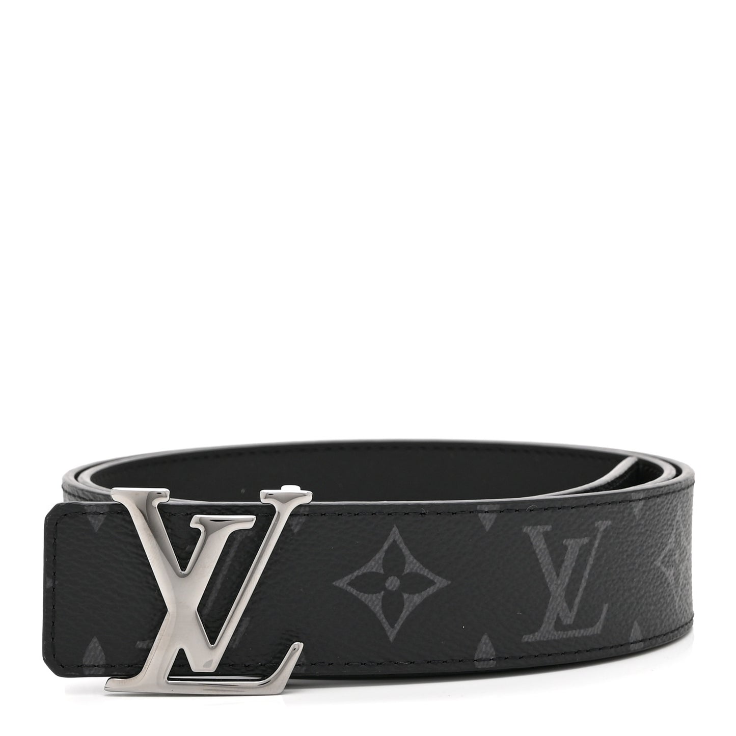 Calfskin Monogram Eclipse 35mm LV Initiales Reversible Belt 85 34