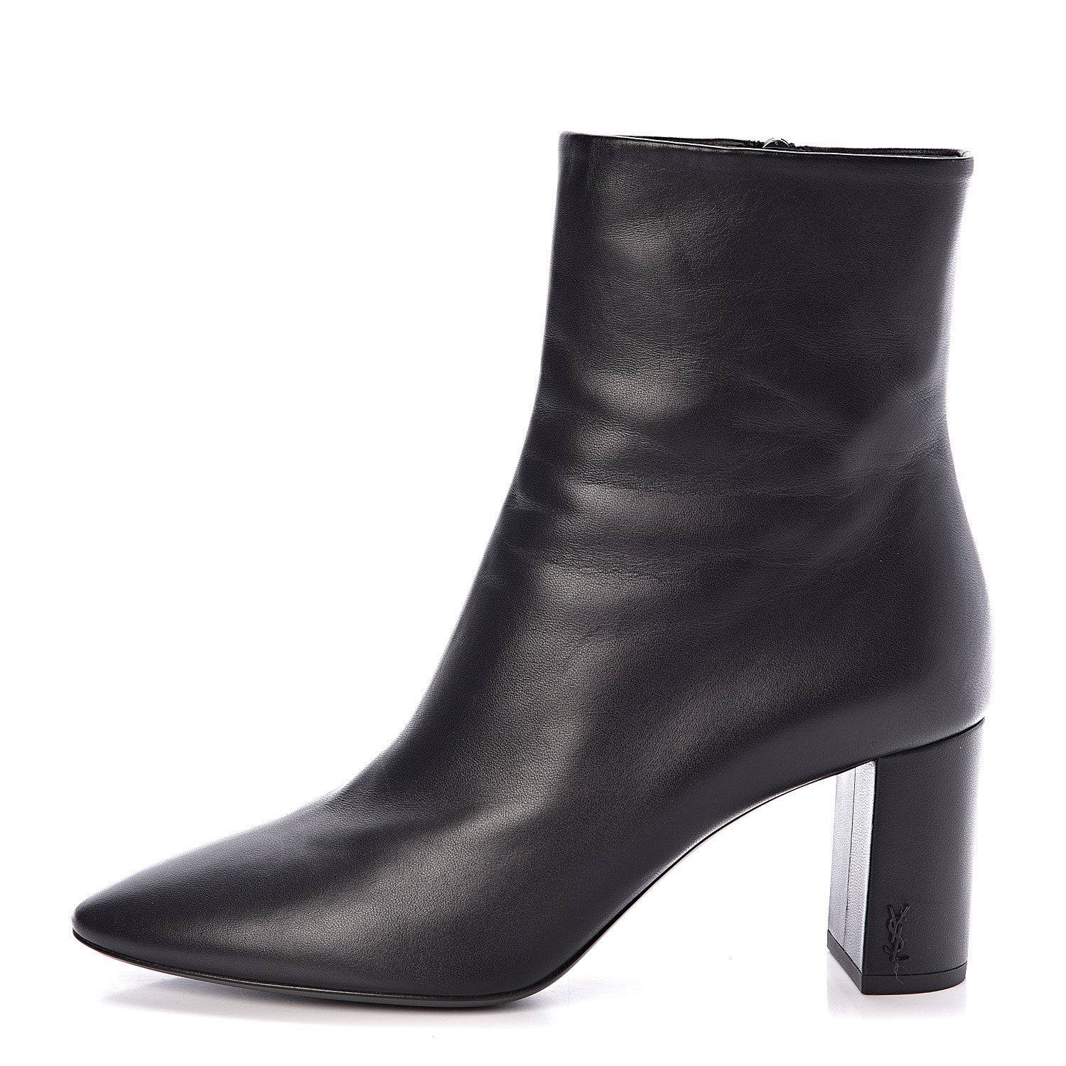 Saint Laurent Nappa Vendome Loulou Ankle Zip Boots 39.5 Black 1 of 7