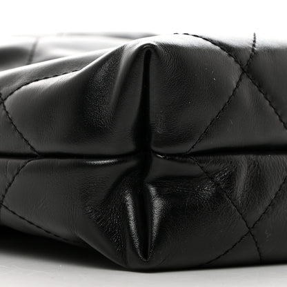 Chanel Shiny Calfskin Quilted Mini Chanel 22 Black 9 of 10