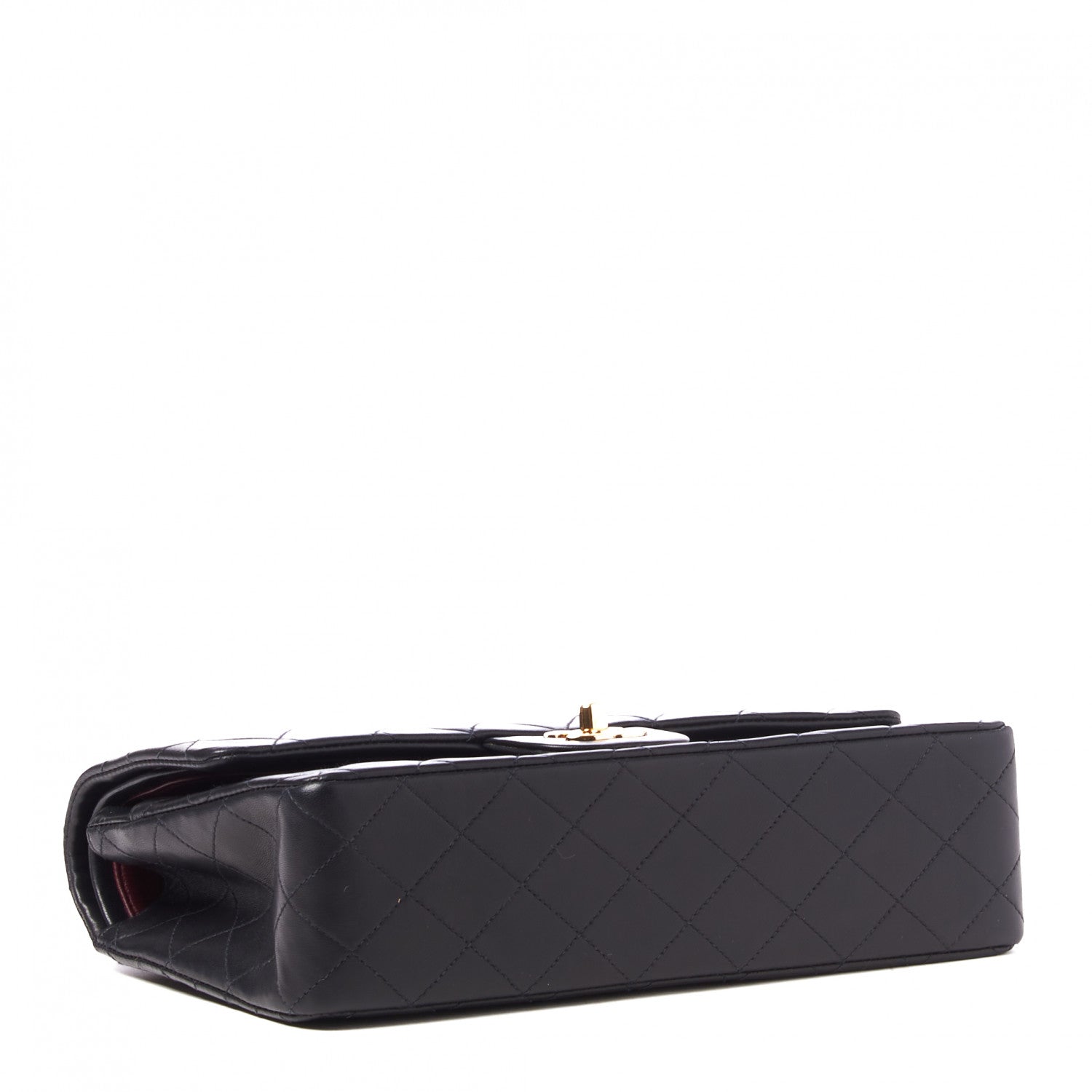 Chanel Lambskin Quilted Medium Double Flap Black 3 of 9