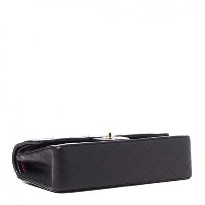 Chanel Lambskin Quilted Medium Double Flap Black 3 of 9