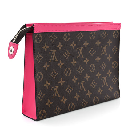 Louis Vuitton Monogram Macassar Pochette Voyage MM Fuchsia 3 of 7
