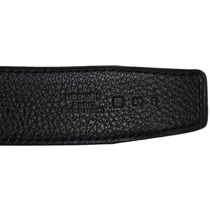 Hermes Box Togo 32mm Belt Strap 80 Rouge H Black 3 of 9