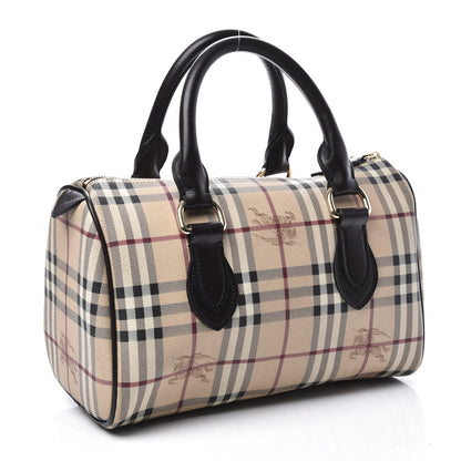 Burberry Haymarket Check Small Chester Bowling Bag Chocolate 2 of 9