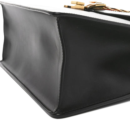 Gucci Calfskin Medium Sylvie Top Handle Bag Black 10 of 10