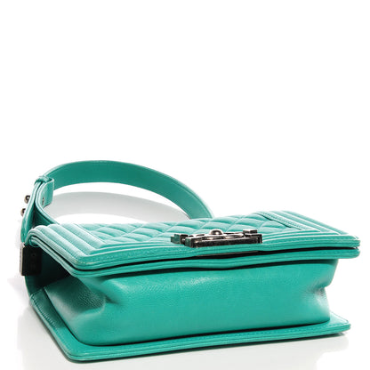 Chanel Calfskin Quilted Small Boy Flap Green 4 of 7