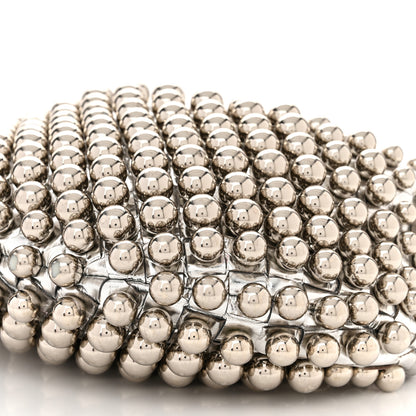 Bottega Veneta Metallic Nappa Studded Intrecciato Mini Jodie Silver 10 of 12