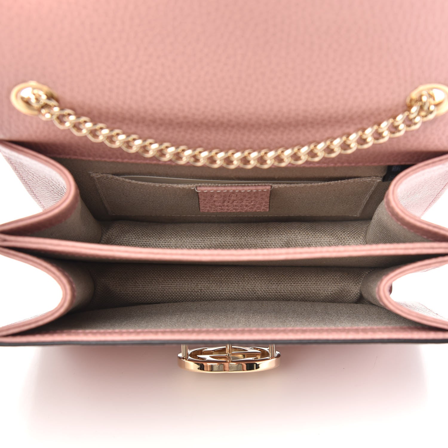 Gucci Dollar Calfskin Small Interlocking G Shoulder Bag Soft Pink 5 of 11