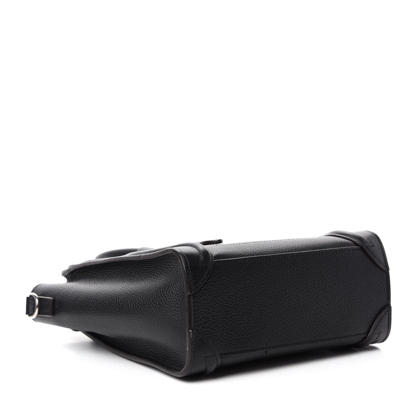 Drummed Calfskin Nano Luggage Black