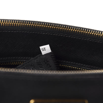 Prada Saffiano Small Galleria Double Zip Tote Black 9 of 10