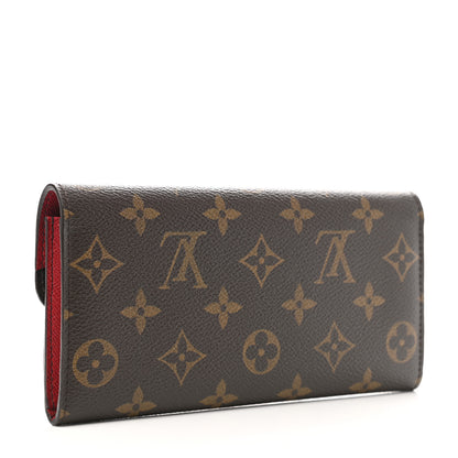 Louis Vuitton Monogram Emilie Wallet Rouge 3 of 10