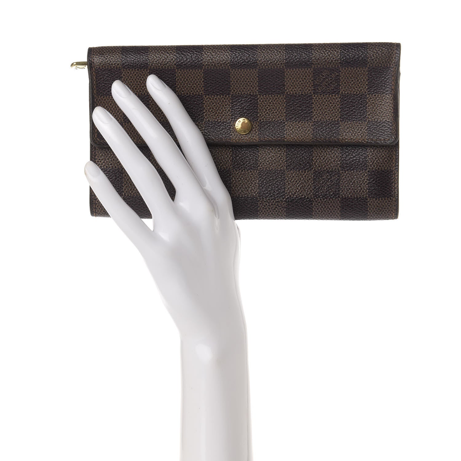 Louis Vuitton Damier Ebene Sarah Wallet 2 of 10
