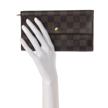 Louis Vuitton Damier Ebene Sarah Wallet 2 of 10