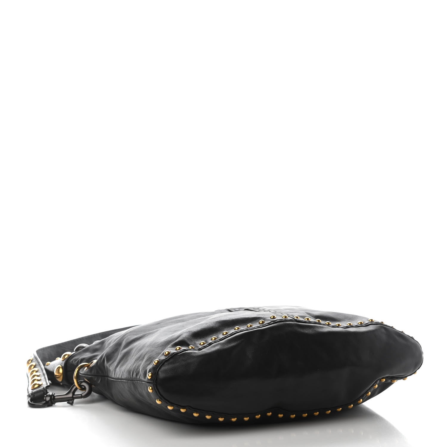Gucci Calfskin Large Babouska Tote Black 4 of 9