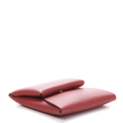 Hermes Evercolor Bastia Coin Purse Rouge Casaque 3 of 7