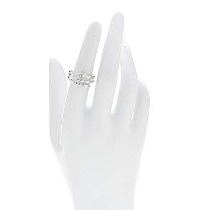 Cartier 18K White Gold Diamond Double Juste Un Clou Ring 53 6.25 2 of 6