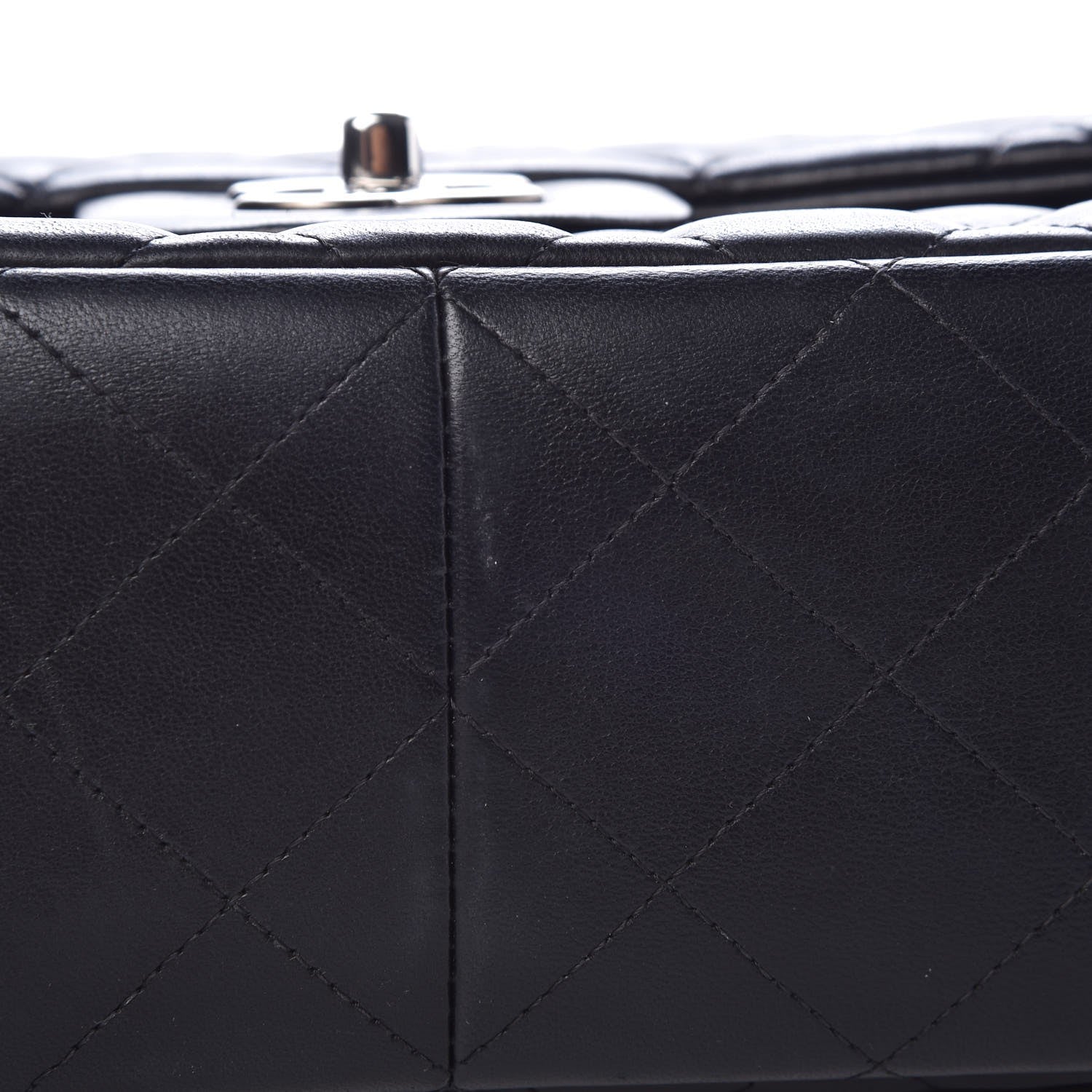 Chanel Lambskin Quilted Jumbo Double Flap Black 10 of 10
