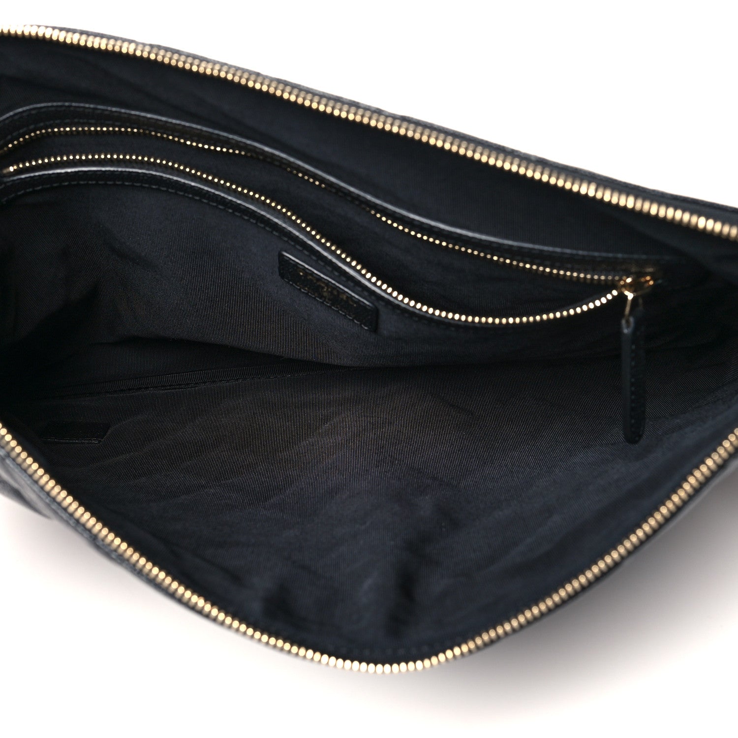 Chanel Iridescent Caviar Quilted Large Cosmetic Case Black 5 of 7