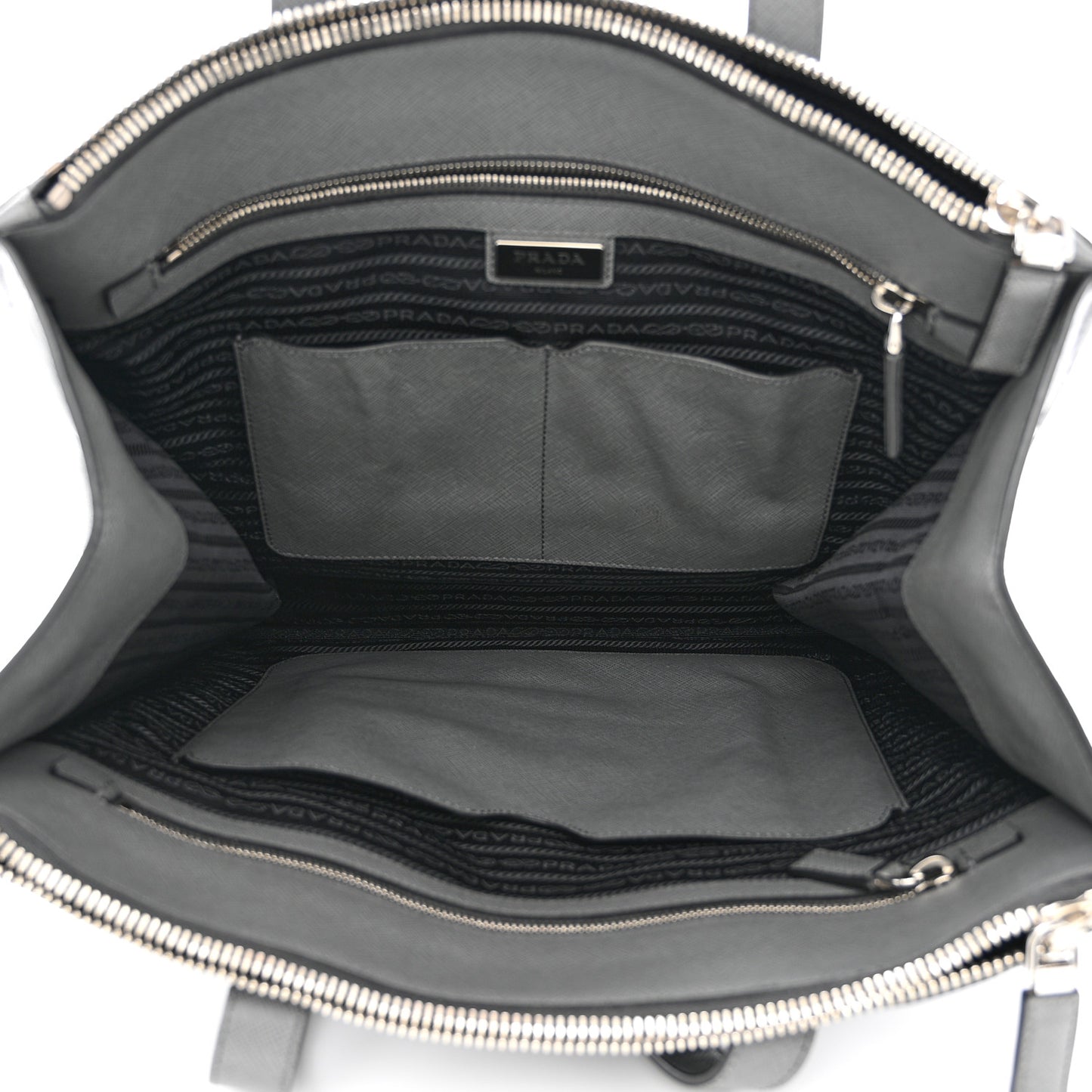 Saffiano Travel Shopping Tote Mercurio