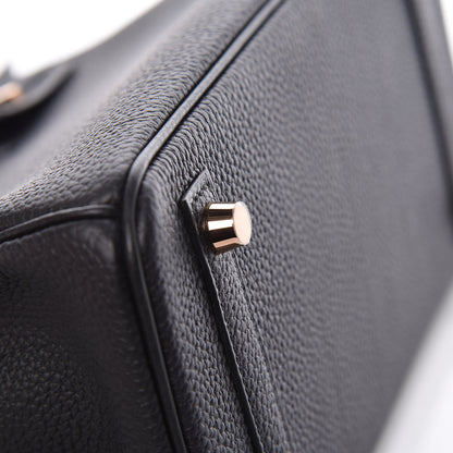 Hermes Togo Birkin 25 Black 9 of 37