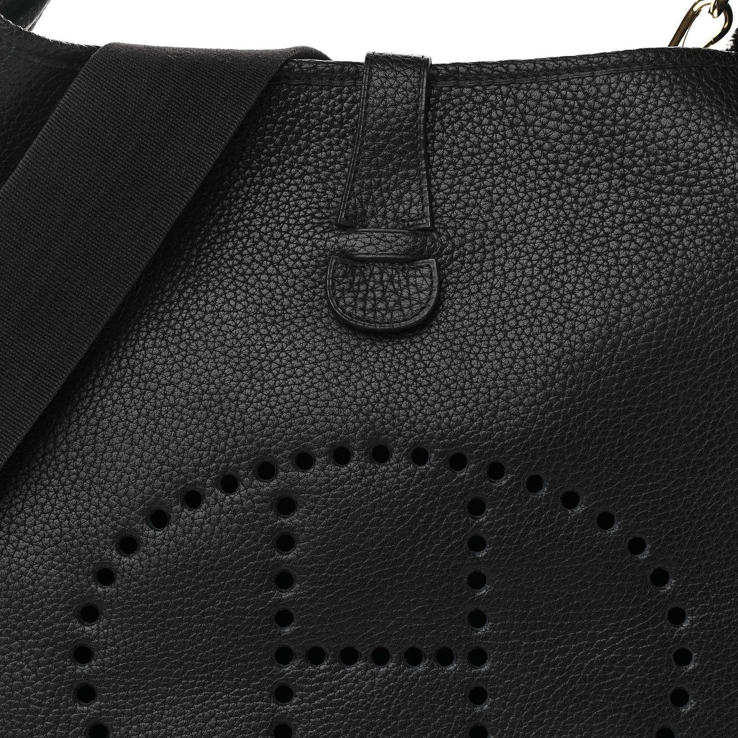 Hermes Taurillon Clemence Evelyne III GM Black 6 of 9