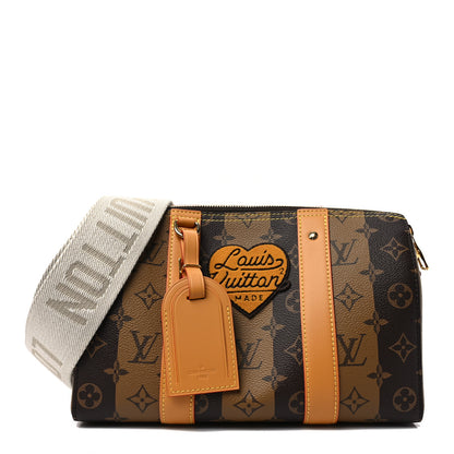 Louis Vuitton X NIGO Reverse Monogram Stripes City Keepall Bandouliere Brown 1 of 7