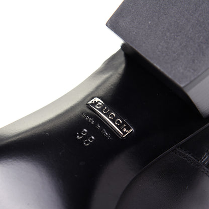 Gucci Kid Ankle Booties 38 Black 9 of 11