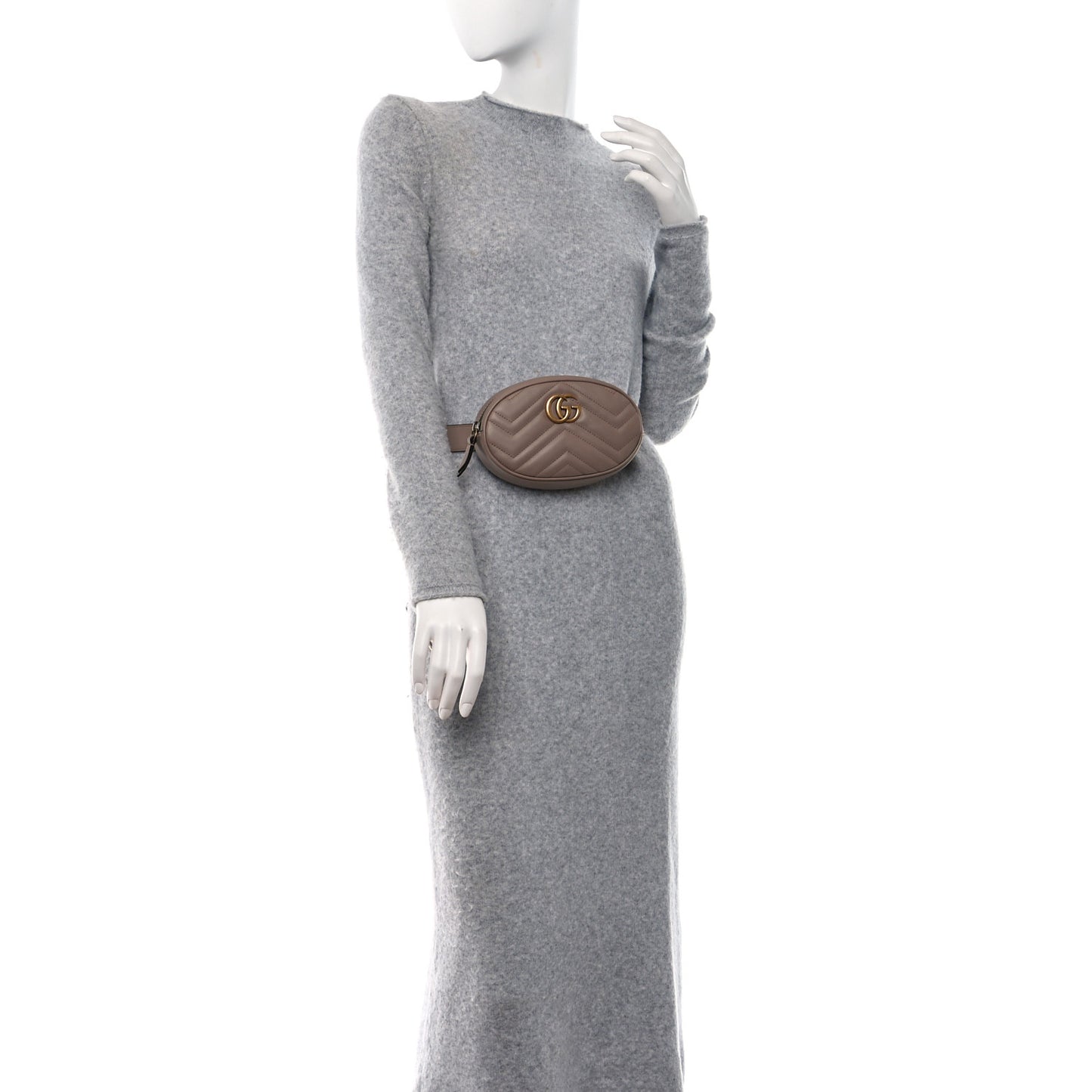 Calfskin Matelasse GG Marmont Belt Bag 95 38 Porcelain Rose